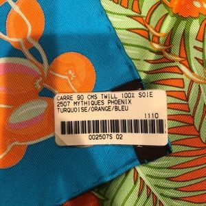 Authentic Hermes Mythiques Phoenix 100% silk scarf